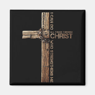 Aimant Je peux faire toutes choses par Christ, Croix Jésu