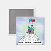 Aimant Je peux parce que je pense que je peux (Recto/Verso)