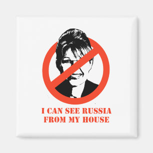 Aimant Je peux voir la Russie de ma maison