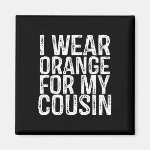 Aimant Je Porte De L'Orange Pour Mon Cousin Leucémie Sens