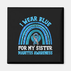 Aimant Je Porte Du Bleu Pour Ma Soeur Siste De Sensibilis