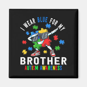 Aimant Je Porte Du Bleu Pour Mon Frère Sensibilisation su