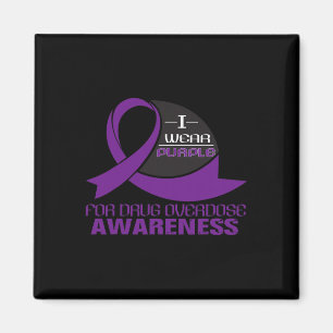 Aimant Je Porte Du Purple Pour La Sensibilisation À La Su