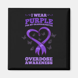 Aimant Je Porte Du Purple Pour Mon Grand-Fille Surdose