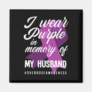 Aimant Je Porte Du Violet En Mémoire Pour L'Overdose De M