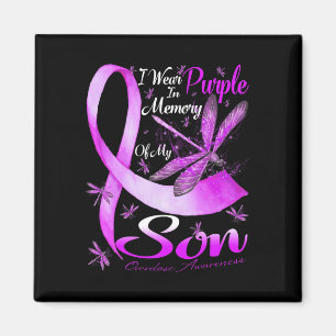 Aimant Je Porte Du Violet En Mémoire Pour Mon Fils Surdos