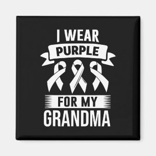Aimant Je Porte Du Violet Pour Mon Grand-Mère Sensibilisa