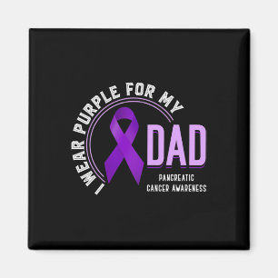 Aimant Je Porte Du Violet Pour Mon Père Pancréatique Canc