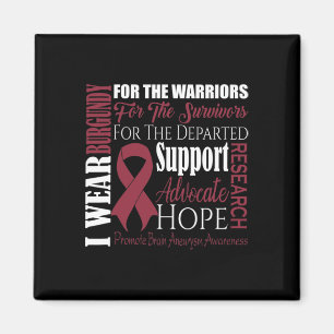 Aimant Je Porte La Bourgogne Pour La Sensibilisation À L'