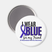 Aimant Je porte le bleu ami Rheumatoid Arthrite RA (Recto/Verso)