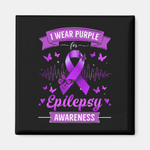 Aimant Je porte le Purple pour l'épilepsie Sensibilisatio