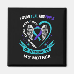 Aimant Je Porte Le Turquoise Et Le Violet Pour Ma Mère Su