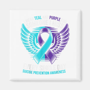 Aimant Je Porte Le Turquoise Et Le Violet Pour Quelqu'Un