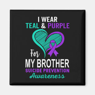 Aimant Je Porte Le Turquoise Violet En Mémoire Du Suicide