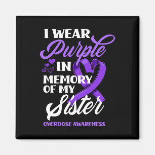 Aimant Je Porte Le Violet En Mémoire De Ma Soeur À L'Époq