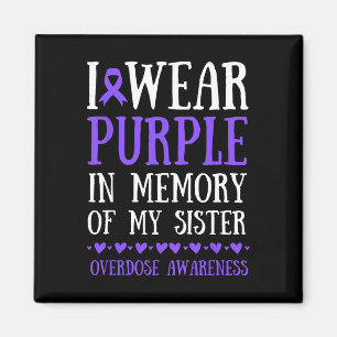 Aimant Je Porte Le Violet En Mémoire De Ma Soeur À L'Époq