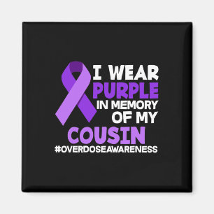 Aimant Je Porte Le Violet En Mémoire De Mon Cousin Overdo