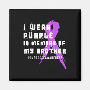 Aimant Je Porte Le Violet En Mémoire De Mon Frère - Surdo