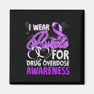 Aimant Je Porte Le Violet Pour La Sensibilisation À La Su