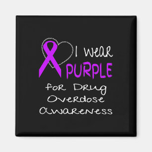 Aimant Je Porte Le Violet Pour Le Ruban Sensibilisation À