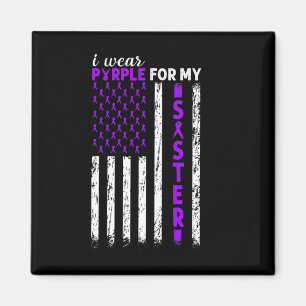 Aimant Je Porte Le Violet Pour Ma Soeur Cancer Pancréatiq