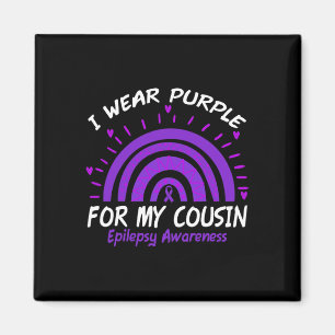 Aimant Je Porte Le Violet Pour Mon Cousin Rainbow Epileps