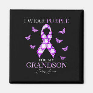 Aimant Je Porte Le Violet Pour Mon Petit-Fils, Sensibilis