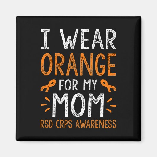 Aimant Je Porte L'Orange Pour Ma Mère Warrior Crps Lauréa (Devant)