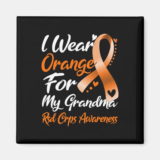Aimant Je Porte L'Orange Pour Mon Grand-Mère Rsd Crps Sen (Devant)