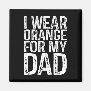 Aimant Je Porte L'Orange Pour Mon Père Leucémie Sensibili