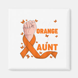 Aimant Je porte orange pour le mois de sensibilisation à
