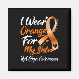 Aimant Je Porte Orange Pour Ma Soeur Rsd Crps Sensibilisa