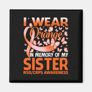 Aimant Je Porte Orange Pour Ma Soeur Rsd Crps Sensibilisa