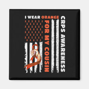 Aimant Je Porte Orange Pour Mon Cousin CRPS Sensibilisati