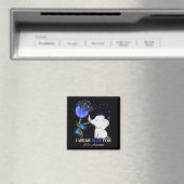 Aimant Je porte Sensibilisation sur l'autisme bleue Eleph (In Situ (Lave-vaisselle))