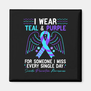 Aimant Je Porte Turquoise Et Violet Pour La Prévention Du