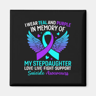 Aimant Je Porte Turquoise Et Violet Pour Le Suicide Stepg