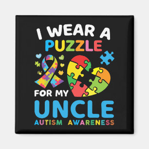 Aimant Je Porte Un Puzzle Pour Mon Oncle Sensibilisation