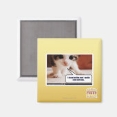 Aimant Je pourchasse le mauvais train (Recto/Verso)