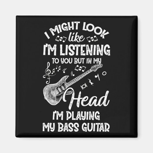 Aimant Je pourrais avoir l'air de vous écouter Bass Guita (Devant)