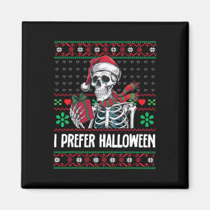 Aimant Je Préfère Halloween Squelette Xmas Famille Joyeux