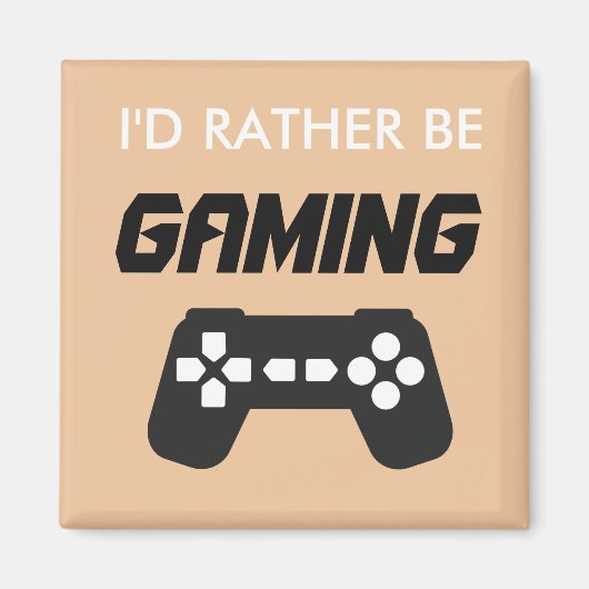 Aimant Je préfère jouer (Devant)