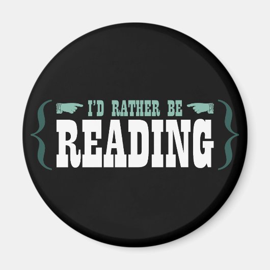Aimant Je préfère lire (Devant)