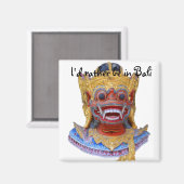 Aimant Je préférerais être à Bali (Recto/Verso)