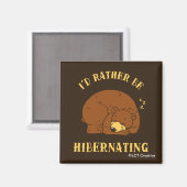 Aimant Je préférerais être en hibernation (Recto/Verso)