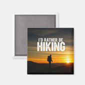 Aimant Je préférerais être randonnée (Recto/Verso)