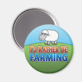 Aimant Je préférerais faire de l'agriculture ! (Agricultu (Recto/Verso)