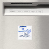 Aimant Je prie pour Israël, je suis avec Israël. Paix mon (In Situ (Lave-vaisselle))