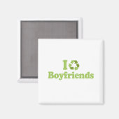 Aimant Je recycle T-shirt Boyfriends (Recto/Verso)