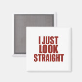 Aimant Je regarde juste droit LGBT Gay Lesbian Pride Mois (Recto/Verso)